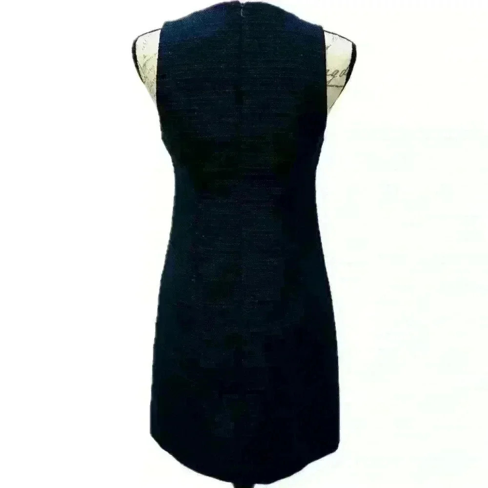 Julie Brown NYC Navy Blue Tweed Style Dress For Women Size 2 - Picture 2 of 11